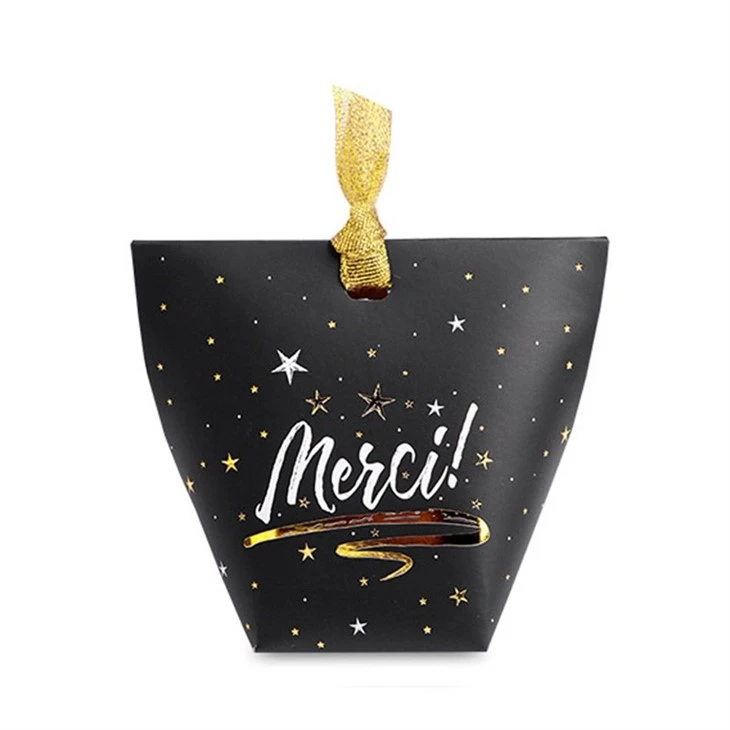 Black And White Small Gift Candy Gift Folding Carton