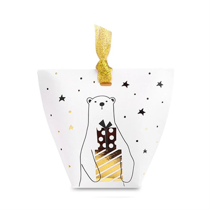 Black And White Small Gift Candy Gift Folding Carton